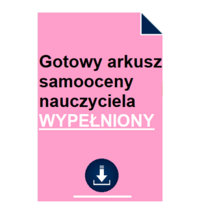 gotowy-arkusz-samooceny-nauczyciela-wypelniony