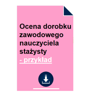 ocena-dorobku-zawodowego-nauczyciela-stazysty-przyklad