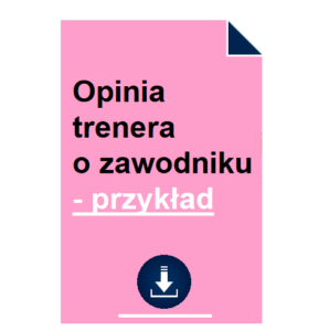 opinia-trenera-o-zawodniku-przyklad