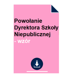 powolanie-dyrektora-szkoly-niepublicznej-wzor