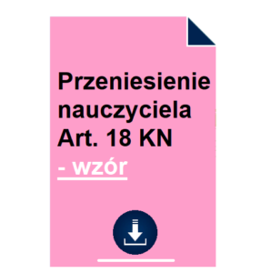 przeniesienie-nauczyciela-art-18-kn-wzor
