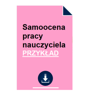 samoocena-pracy-nauczyciela-przyklad