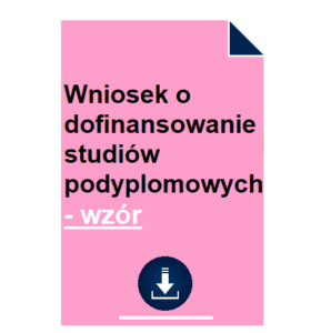 wniosek-o-dofinansowanie-studiow-podyplomowych-wzor