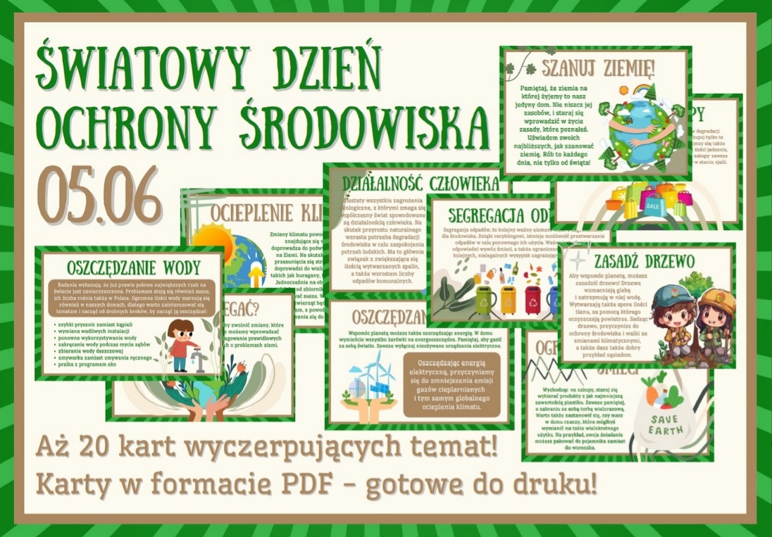 Światowy Dzień Ochrony Środowiska - Gazetka
