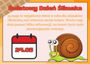 Światowy Dzień Ślimaka - gazetka szkolna 1