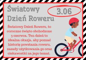 gazetka szkolna na dzień roweru