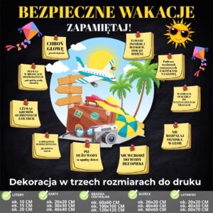 dekoracja-bezpieczne-wakacje-10-plansz-3-rozmiary